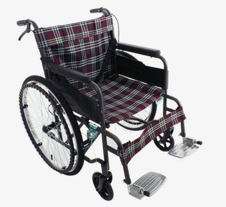 Кресло-коляска с тормозами для сопровождающих